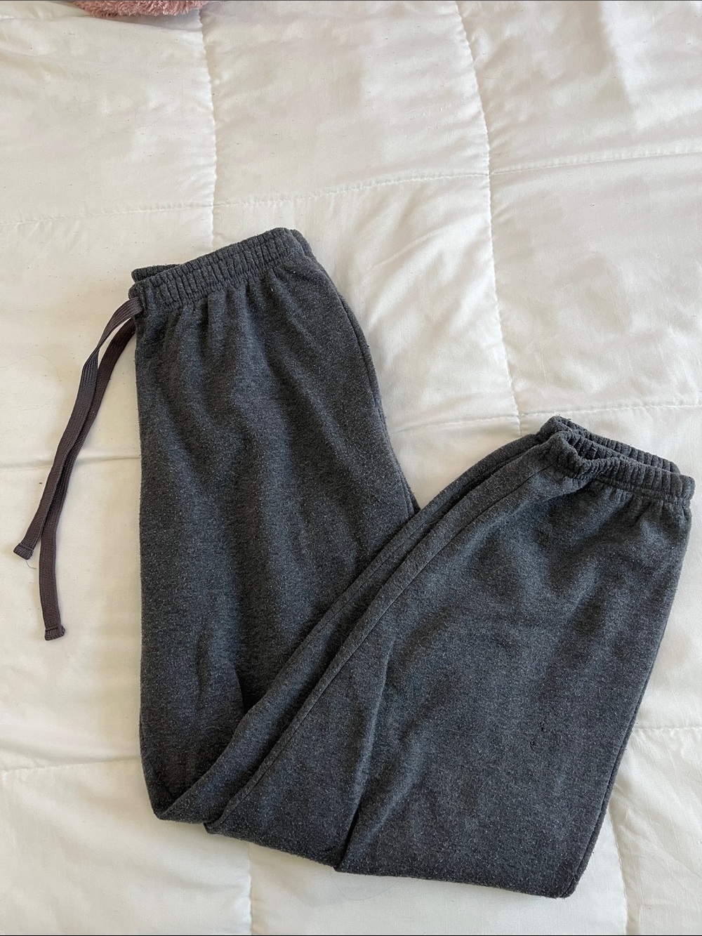 Charcoal Gray Fleece Jogger Pants - Unbranded